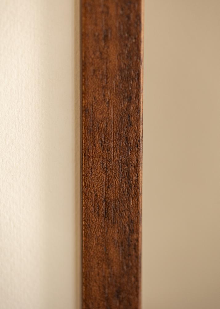 Rám Hermes Teak 70x100 cm - Passepartout Bílý 61x91,5 cm