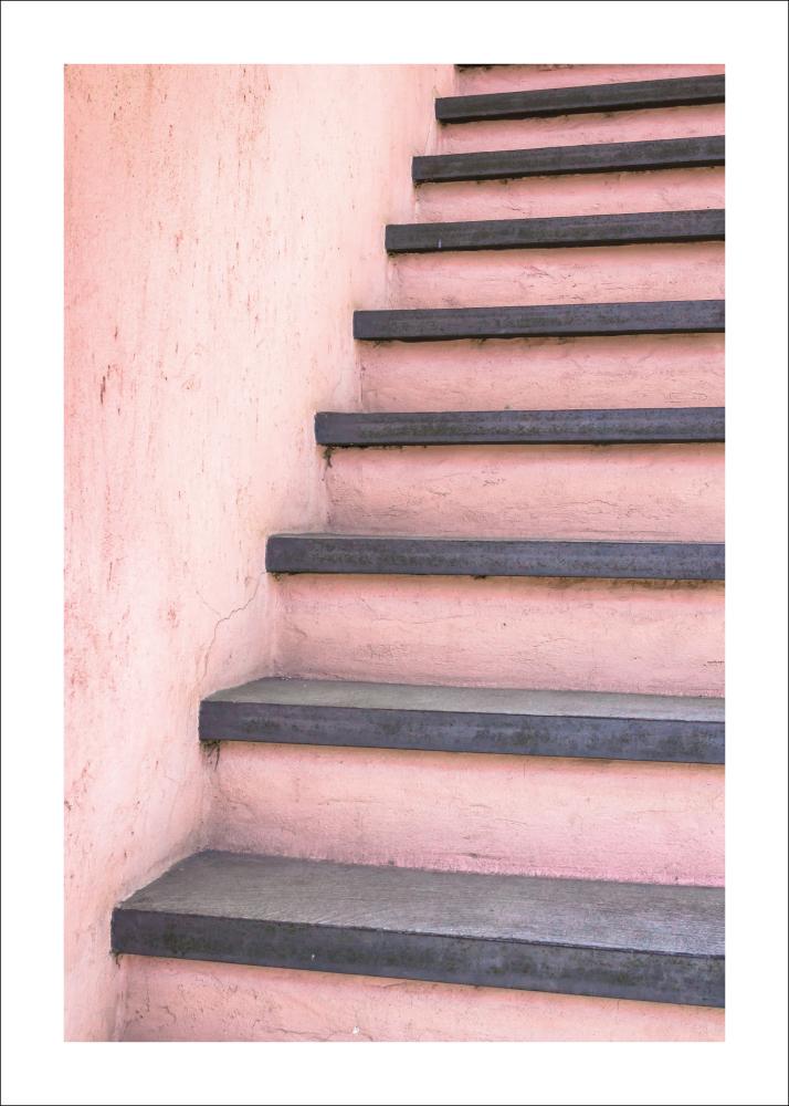 Pink stairs Plakát