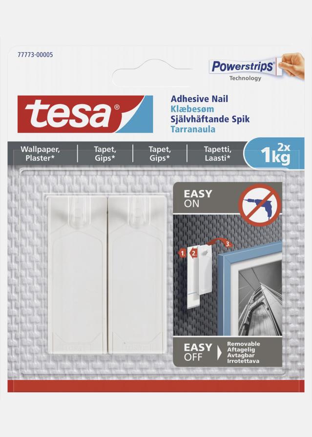 Tesa - Samolepicí hrebíky pro všechny typy sten (max 2x1kg)