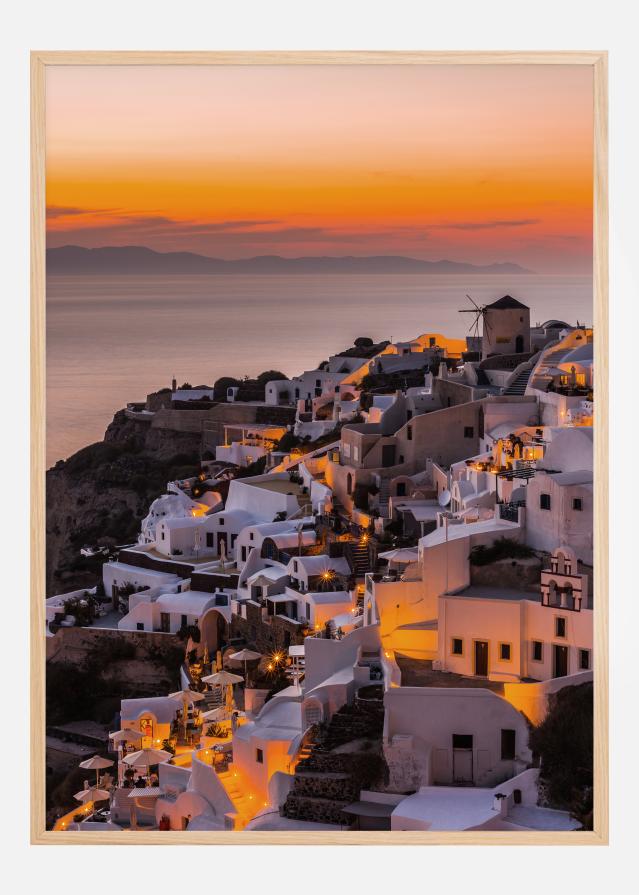 Calispera Santorini Plakát