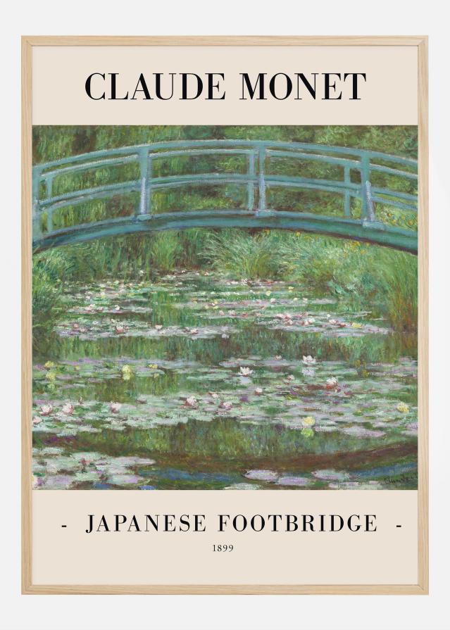 Claude Monet -Japanese Footbridge 1899 Plakát