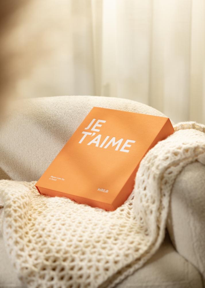 KAILA JE T'AIME - Coffee Table Photo Album (60 Cerná Strany / 30 listů)