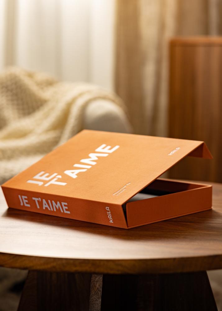 KAILA JE T'AIME - Coffee Table Photo Album (60 Cerná Strany / 30 listů)