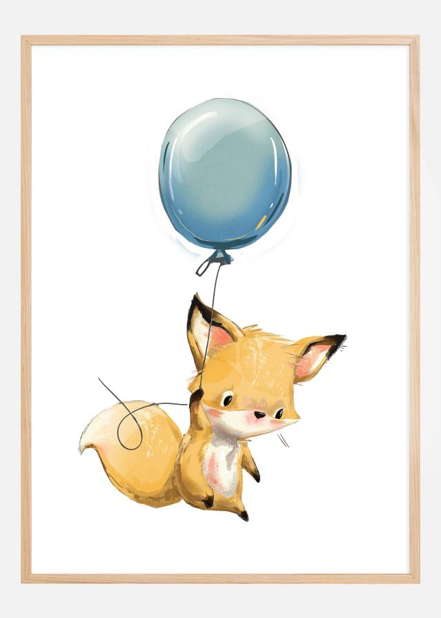 Fox Balloon Plakát