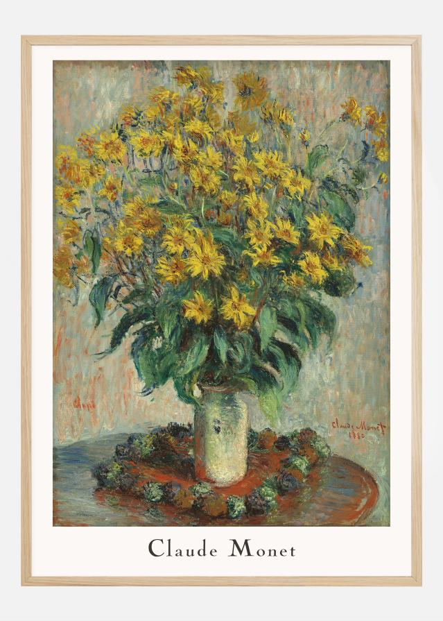 Claude Monet -Jerusalem Artichoke Flowers Plakát