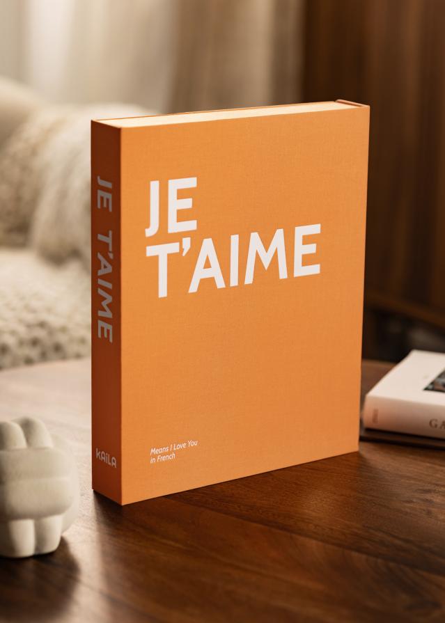 KAILA JE T'AIME - Coffee Table Photo Album (60 Cerná Strany / 30 listů)