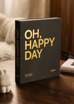 KAILA OH HAPPY DAY Black - Coffee Table Photo Album (60 Cerná Strany)