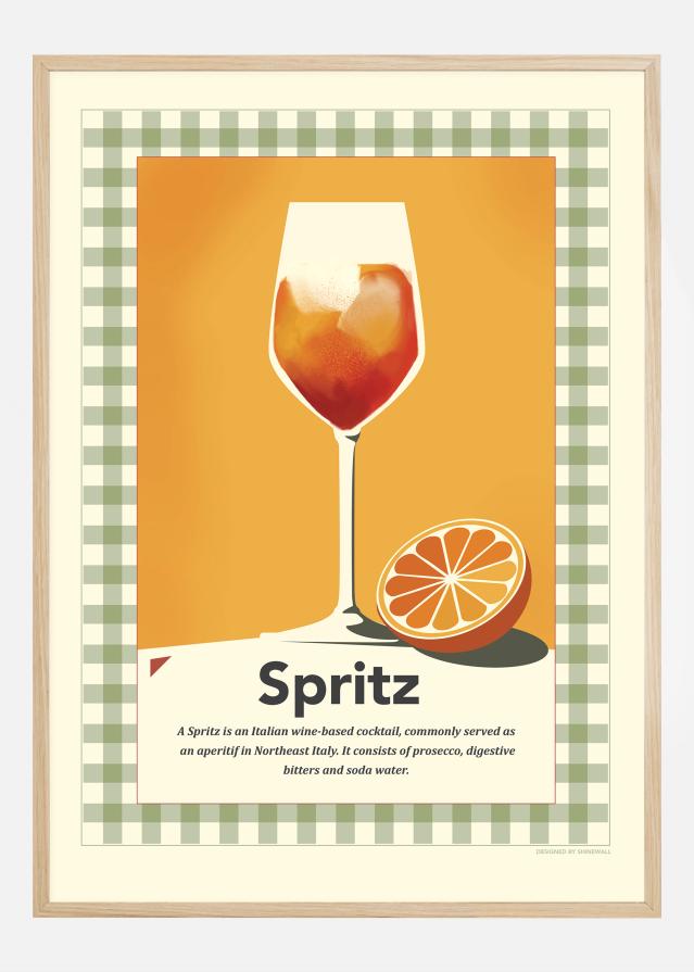 Spritz retro print Plakát