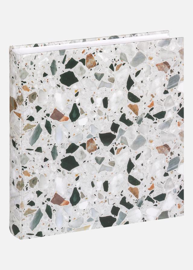 Terrazzo stone Album Cerná - 28x29 cm (60 Bílá Strany / 30 listů)