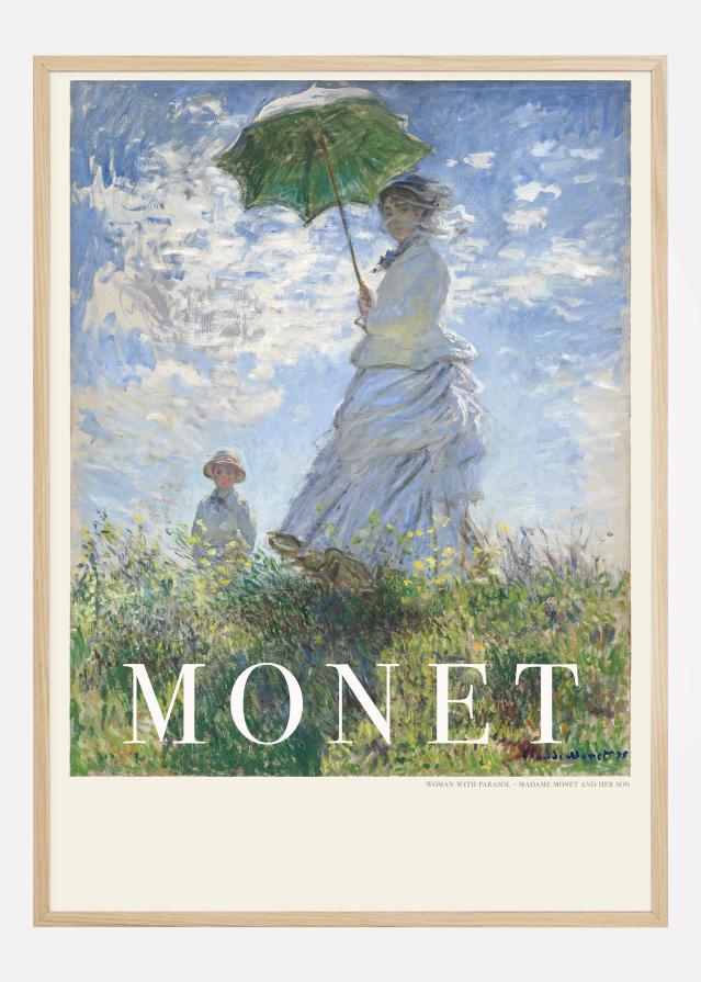 Claude Monet -Woman With Parasol Plakát