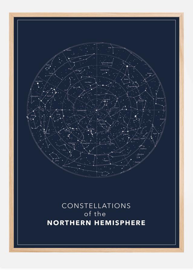 Northern hemisphere Dark Plakát