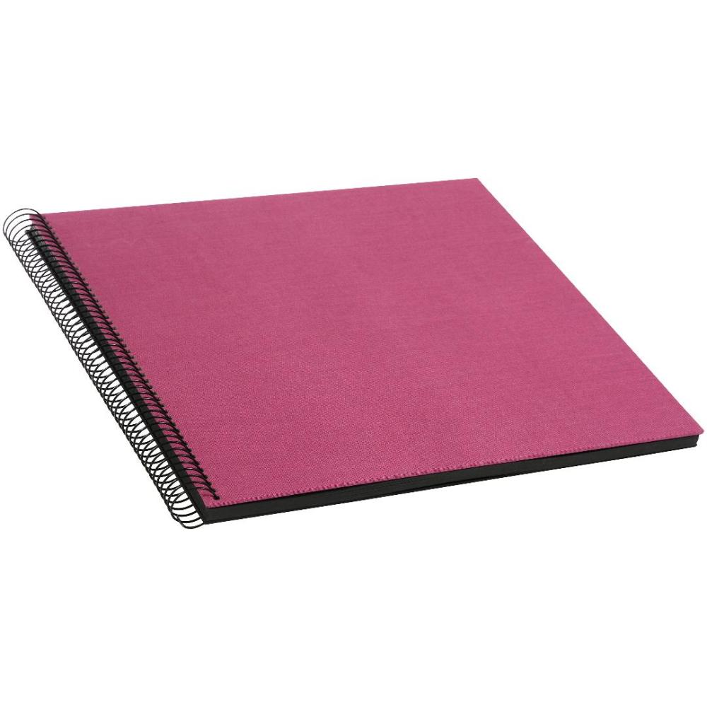 Bella Vista Spirálové album Fuchsia - 35x30 cm (40 Cerná Strany / 20 listů)