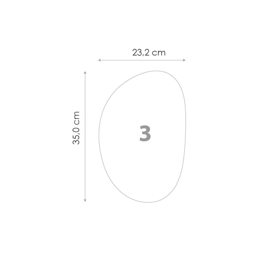 Zrcadlo Sada Clear - 3 ks