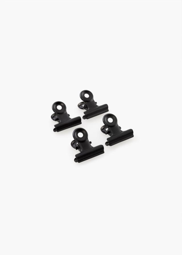 KAILA Plakát Clip Black 20 mm - 4 ks