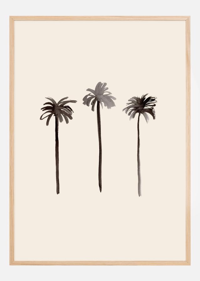 Palm Trees Ink Plakát