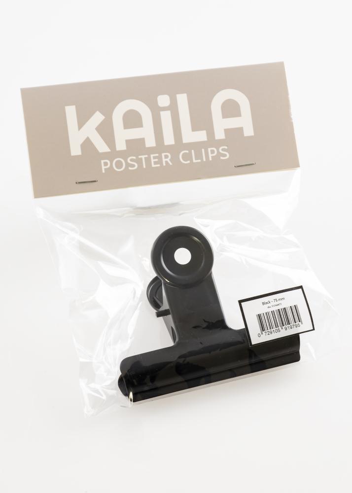 KAILA Plakát Clip Black - 75 mm