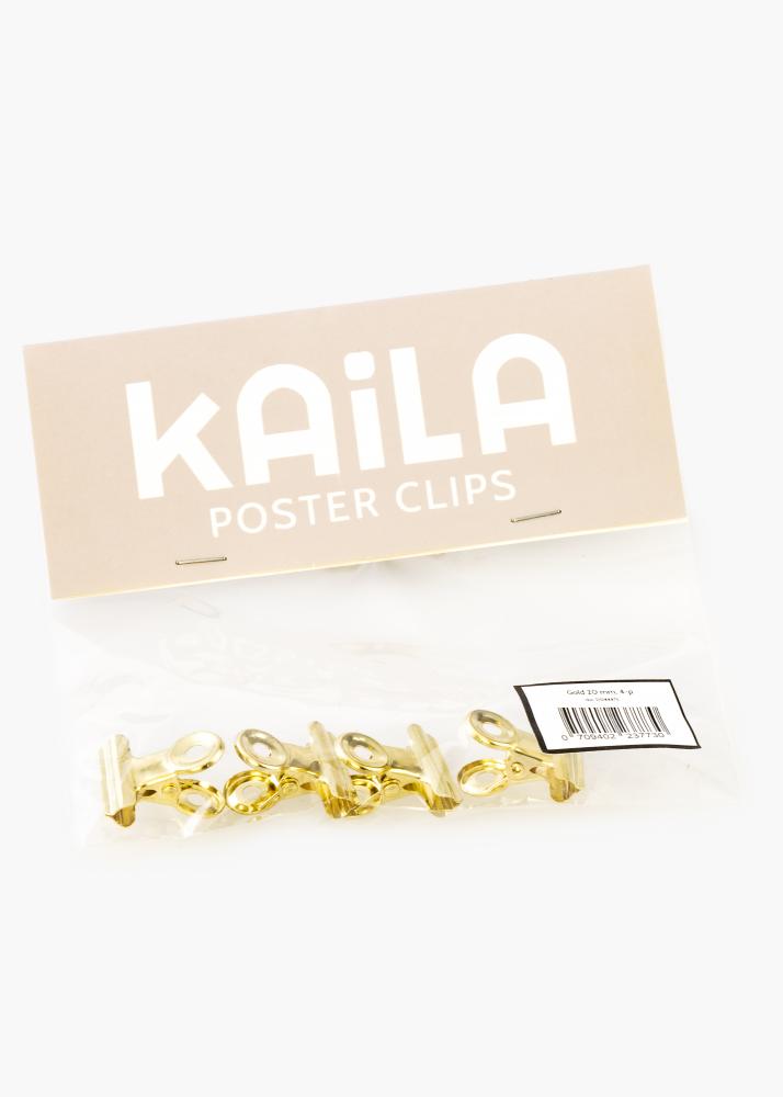 KAILA Plakát Clip Gold 20 mm - 4 ks