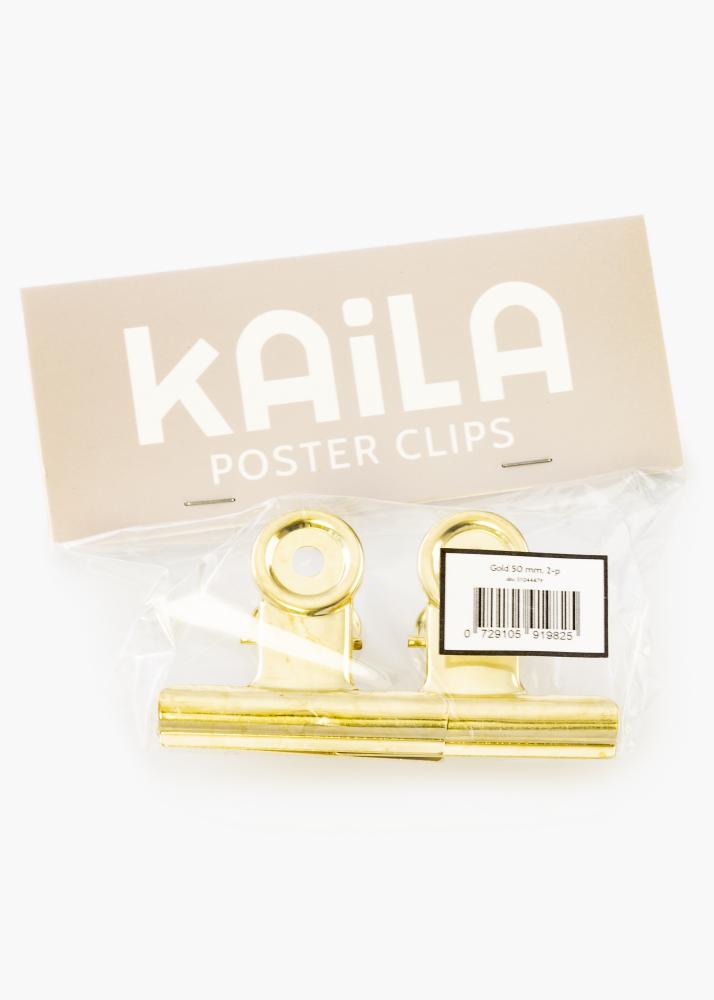 KAILA Plakát Clip Gold 50 mm - 2 ks