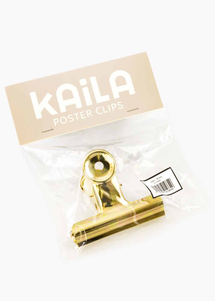 KAILA Plakát Clip Gold - 75 mm