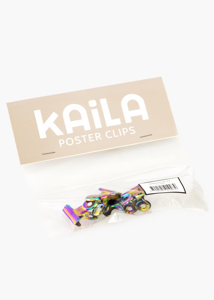 KAILA Plakát Clip Rainbow 20 mm - 4 ks