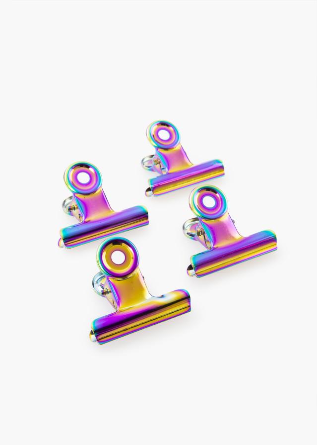 KAILA Plakát Clip Rainbow 40 mm - 4 ks