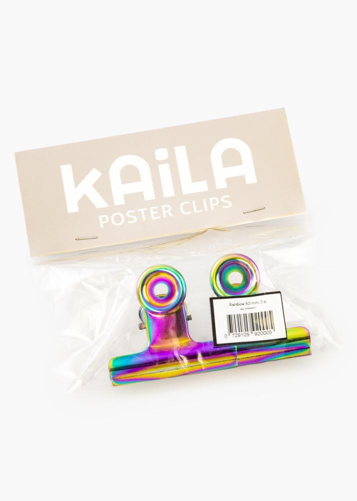 KAILA Plakát Clip Rainbow 50 mm - 2 ks