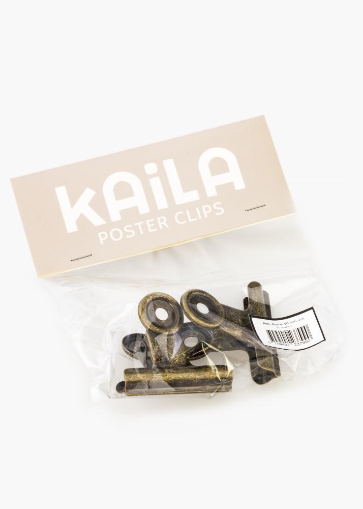 KAILA Plakát Clip Retro Bronze 50 mm - 2 ks