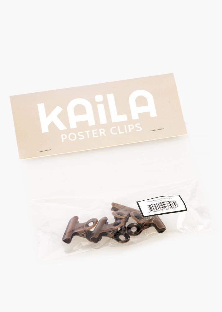 KAILA Plakát Clip Retro Brass 20 mm - 4 ks