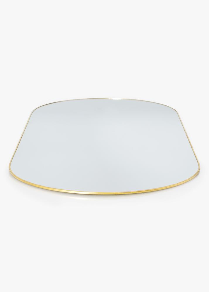 KAILA Oválné Mirror - Thin Brass 35x80 cm