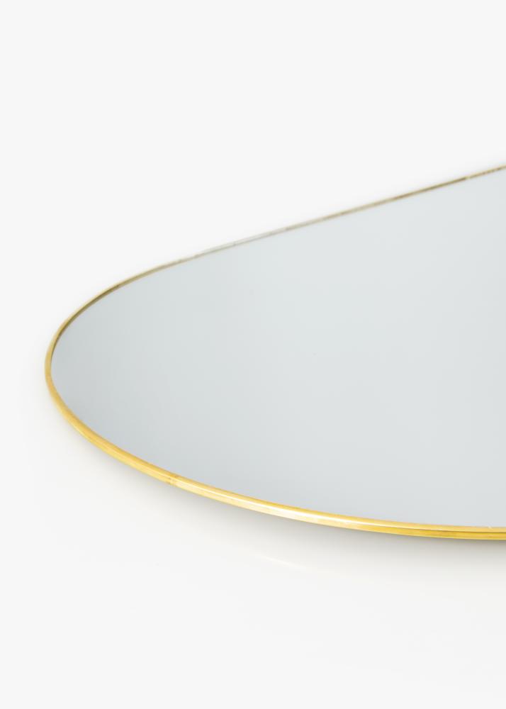 KAILA Oválné Mirror - Thin Brass 35x80 cm