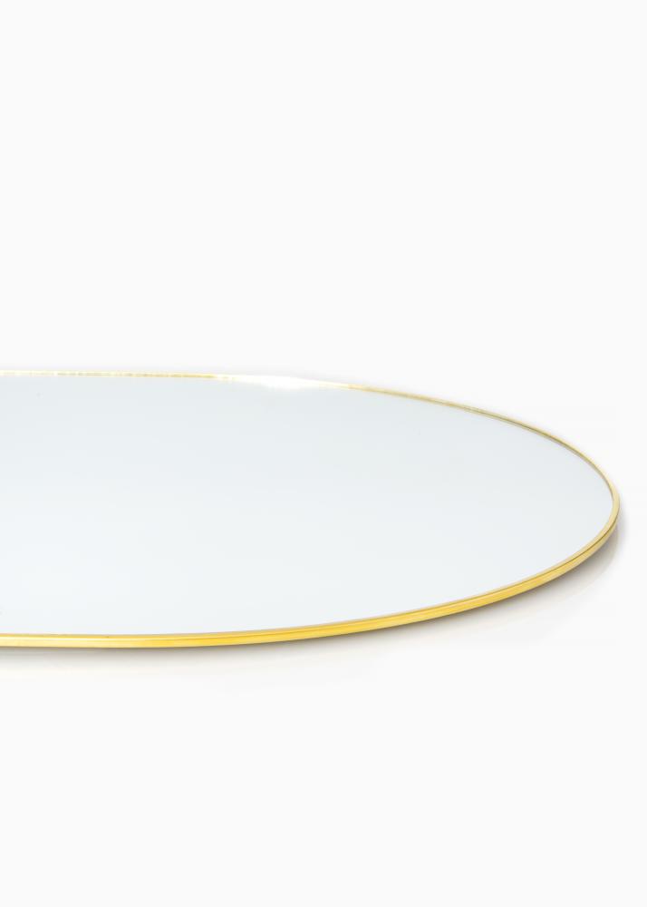 KAILA Oválné Mirror - Thin Brass 35x80 cm