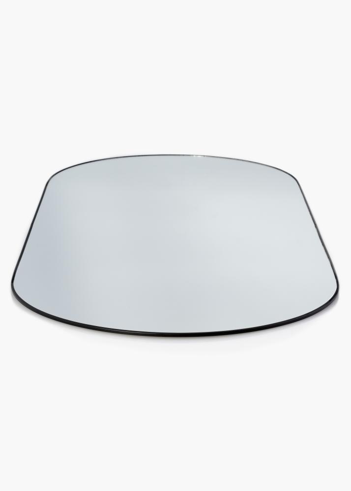 Oválné Mirror Jersey- Thin Black 35x80 cm