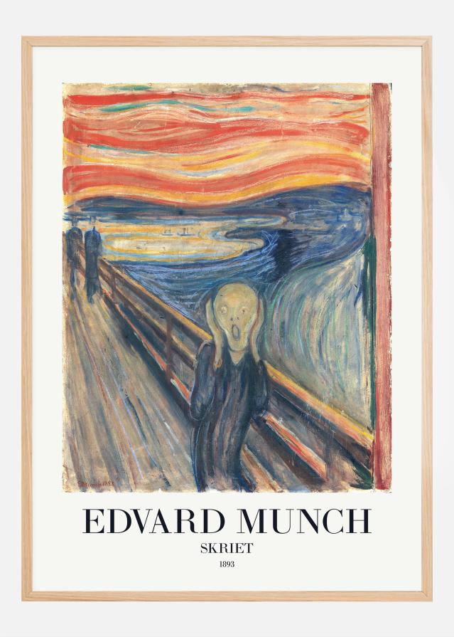 Edvard Munch - Skriet (The Scream) Plakát