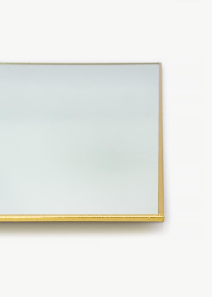 KAILA Square Mirror - Thin Brass 80x80 cm