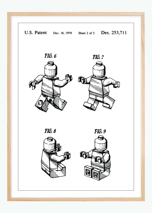 Patentový výkres - Lego II Plakát