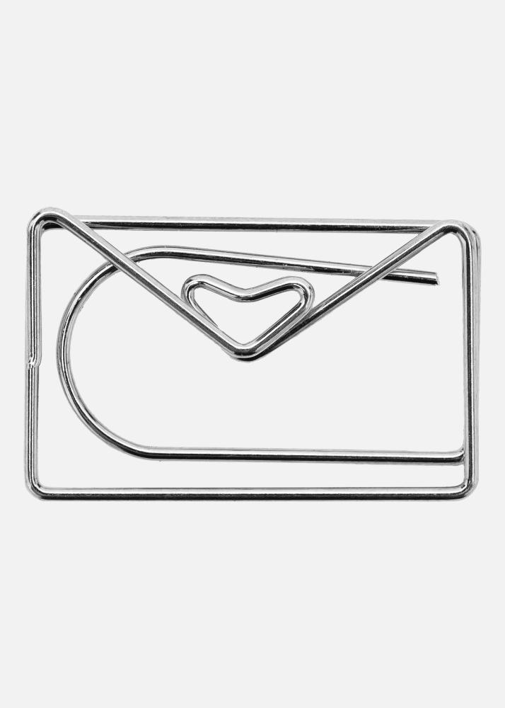 PAC Kov Paperclip Envelope Stríbrná