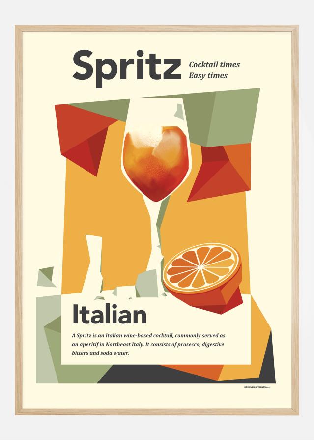 Aperol spritz print Plakát