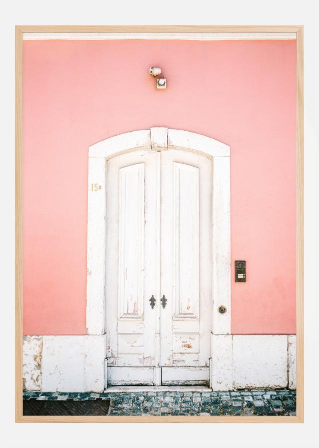 White Lisbon Door Plakát