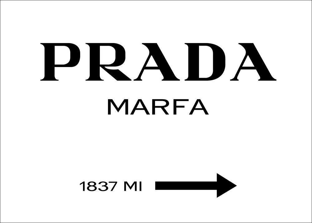 Prada Black Plakát