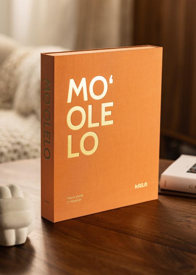 KAILA MO'OLELO - Coffee Table Photo Album (60 Cerná Strany / 30 listů)