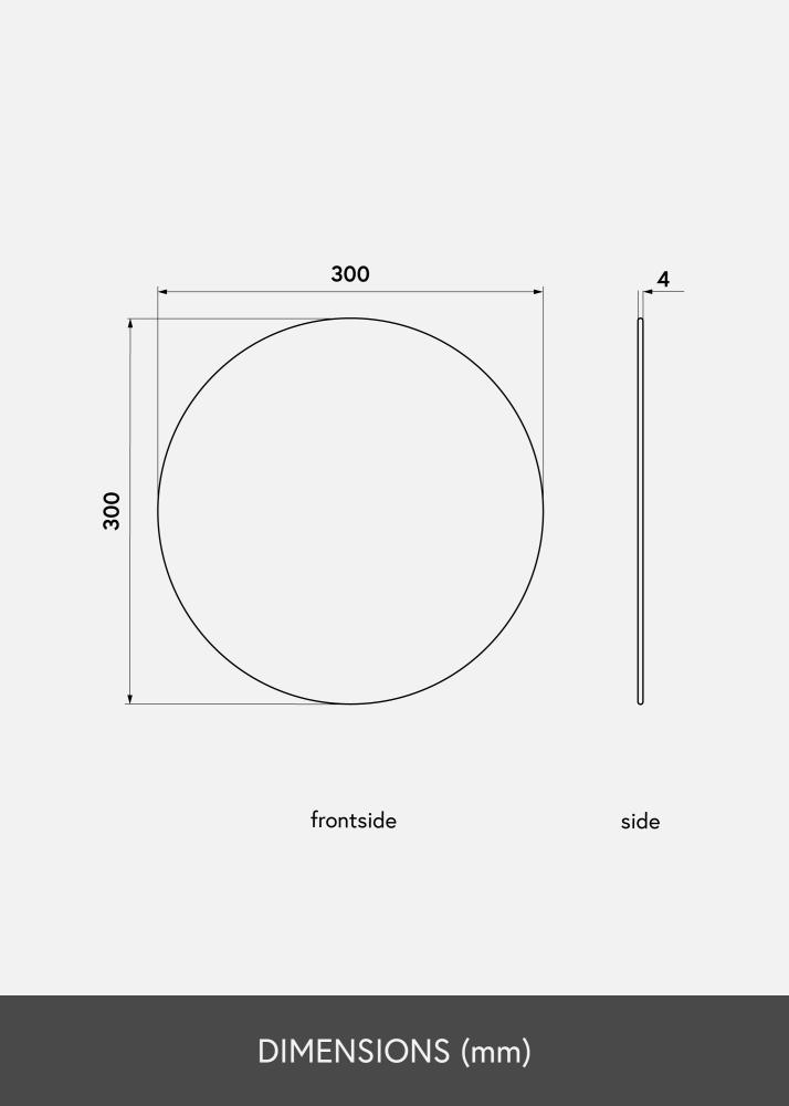 KAILA Kulatý Zrcadlo 30 cm Ø