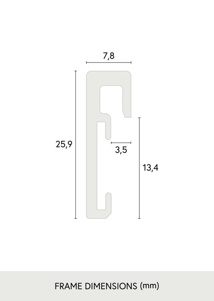 Rám Nielsen Premium Antireflexní Leskle Cerná 50x70 cm