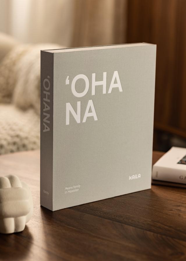 KAILA 'OHANA - Coffee Table Photo Album (60 Cerná Strany / 30 listů)