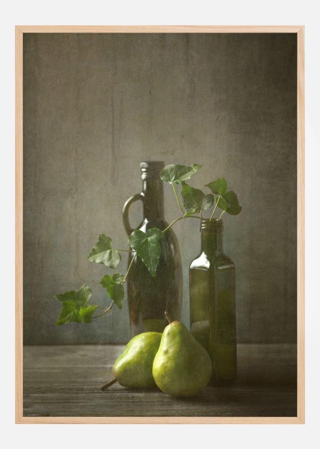 Pears And Bottles Plakát