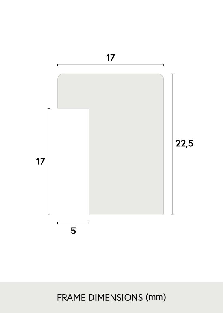 Rám Grimsåker Dub 42x59,4 cm (A2) - Pasparta Cerná 25x38 cm