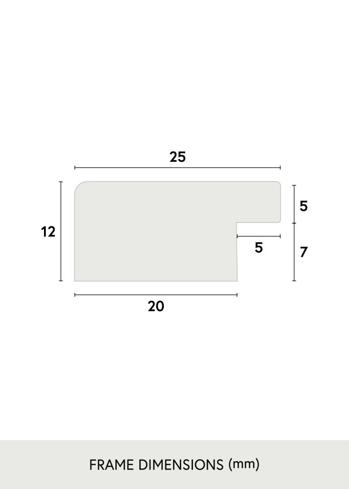 Rám Trendline Akrylové sklo Cerná 30x91 cm