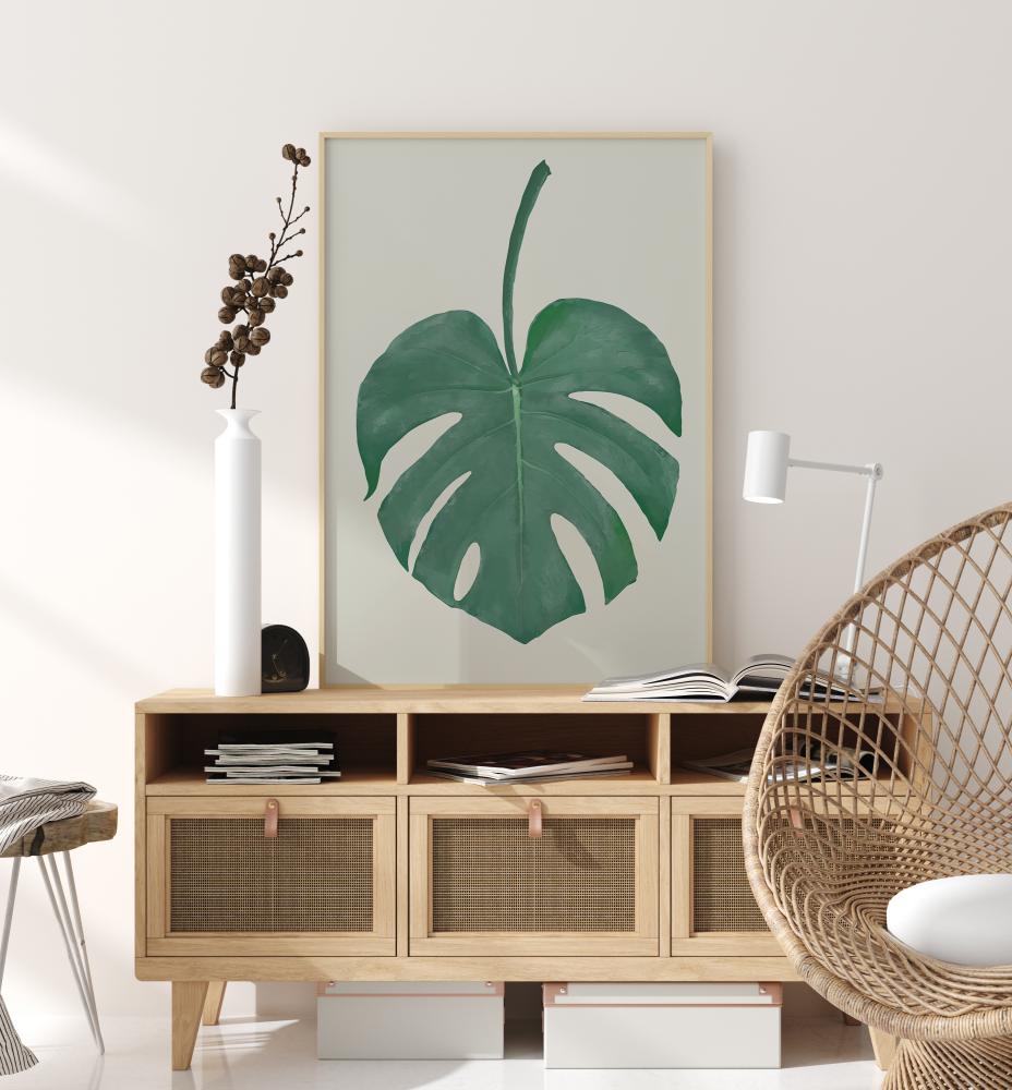 Monstera Aqua Plakát