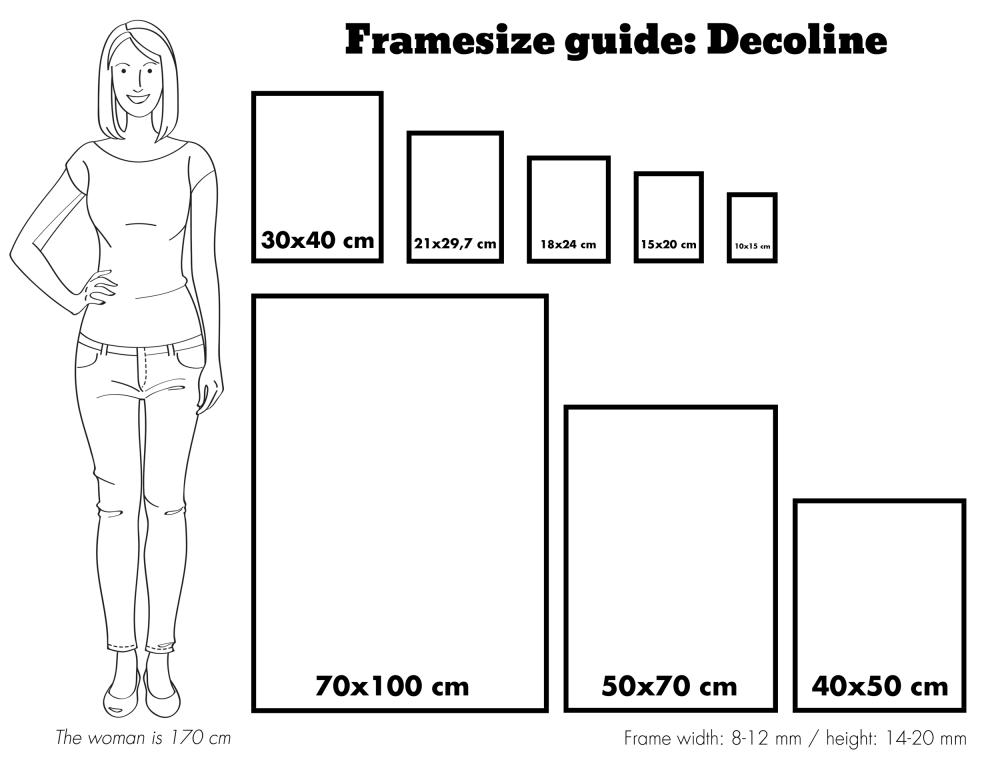 Rám Decoline Cerná 30x91 cm