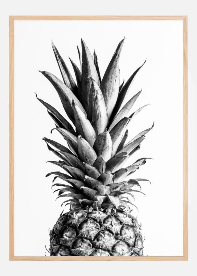 Pineapple Bw Plakát