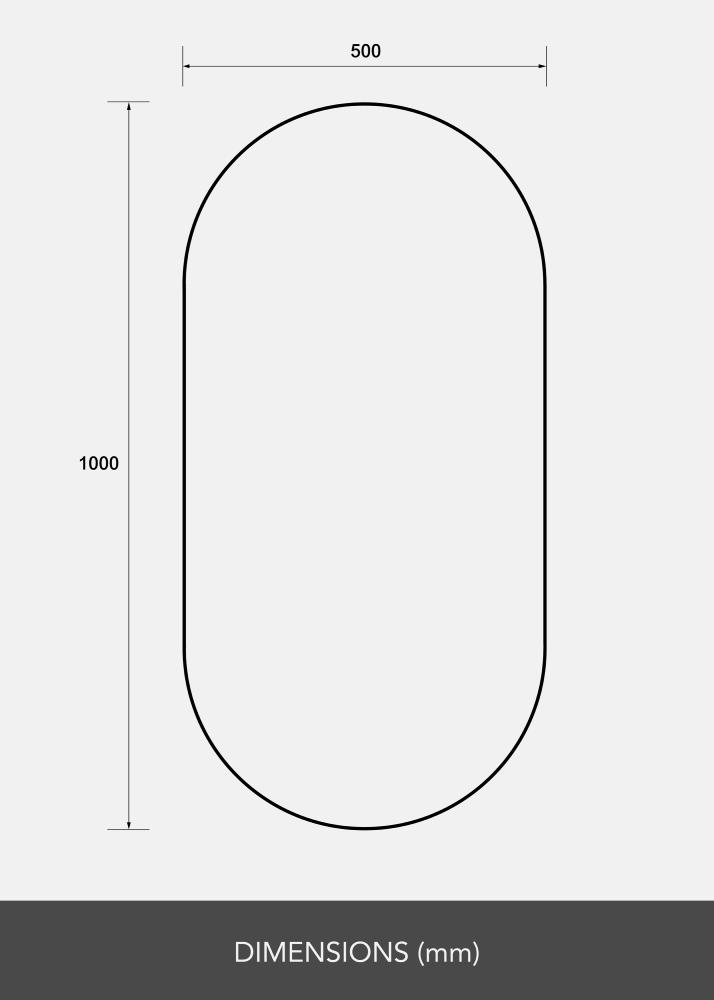 Zrcadlo Lozenge 50x100 cm